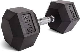 Rubber Coated Hex Dumbbells (New)